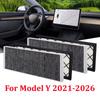 Cabin Filter Air Filter HEPA Air Intake Filter Replacement With Activated Carbon For Tesla Model Y 2021-2026 Model Y Juniper