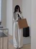 Women's Black & White Striped Sleeveless Knit Cardigan Vest - French Style Spring/Autumn Sweater Outerwear.