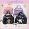 Cartoon Cute Insulated Lunch Bag For Office Workers With Thick Handle And Portable Design