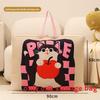 Cartoon Cat Plush Cotton Comforter Storage Bag For Travel And Bedroom Organization