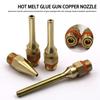 Hot Melt Glue Gun Copper Nozzle Lengthened Glue Gun Nozzle Replace Accessories 2.0x70mm 3.0x50mm 2.0x50mm