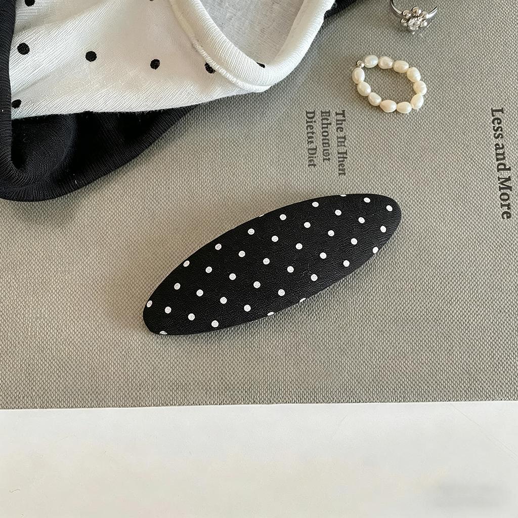 Polka Dot School Girls Cute Hair Clip New Fabric Hair Accessories for Bangs BB Side Hair Clips Lovely Hairpin Headwear for Women