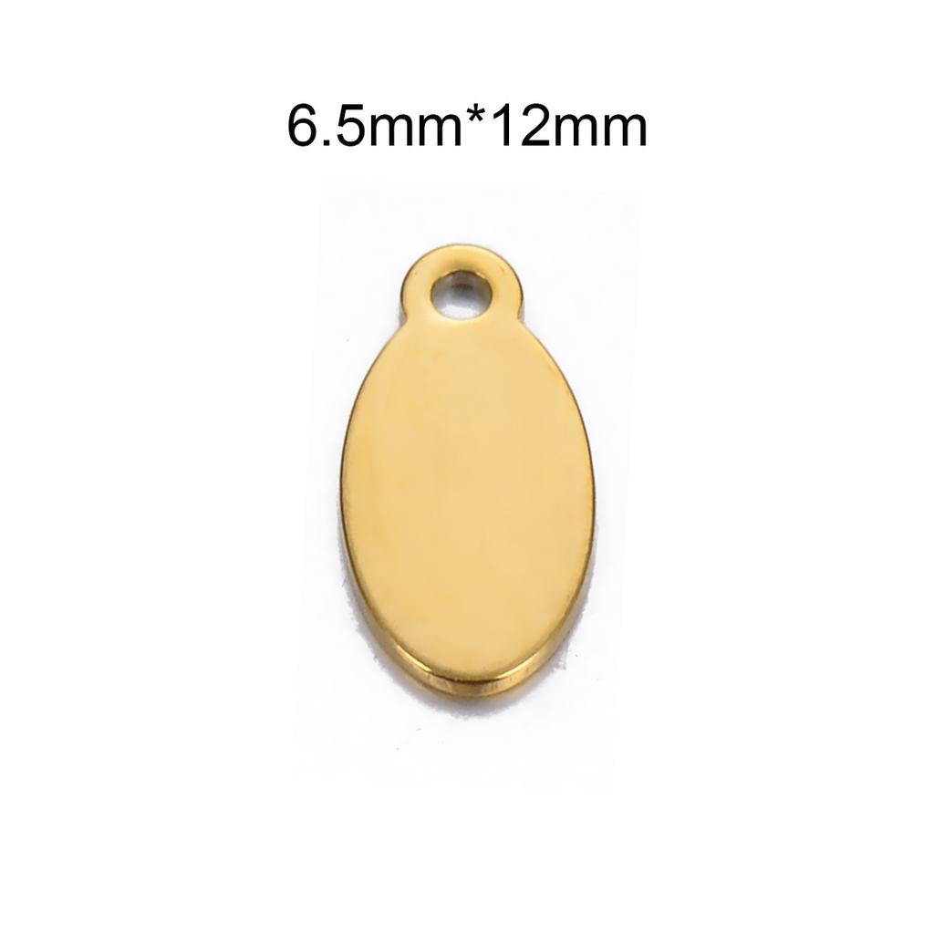 20 Stück/Los Edelstahl Herz Quadratische Form Kleine Leere Anhänger Charms für DIY Schmuckherstellung Personalisierte Namenslogo Scheibe 3 Farben