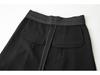 2026 Spring/Summer Women's Gray High-Waisted Wide-Leg Pants - Casual, High-End, Long, Straight-Leg Style