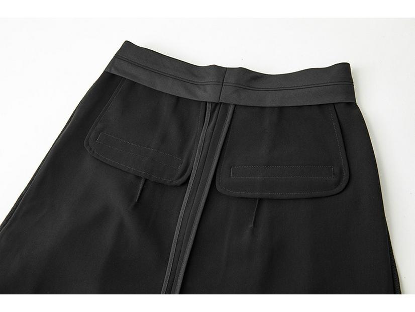 2026 Spring/Summer Women's Gray High-Waisted Wide-Leg Pants - Casual, High-End, Long, Straight-Leg Style