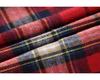 Korean Retro Plaid Plus Size Lapel Short Sleeve Shirt