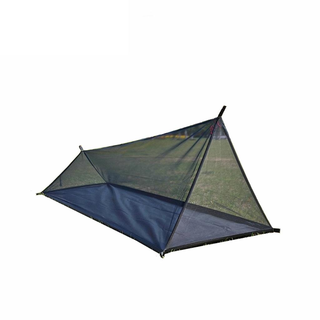 Outdoor Adventure Breathable Tent 40D Yarn Camping Tent Ligthweight Compact Portable Tent Black