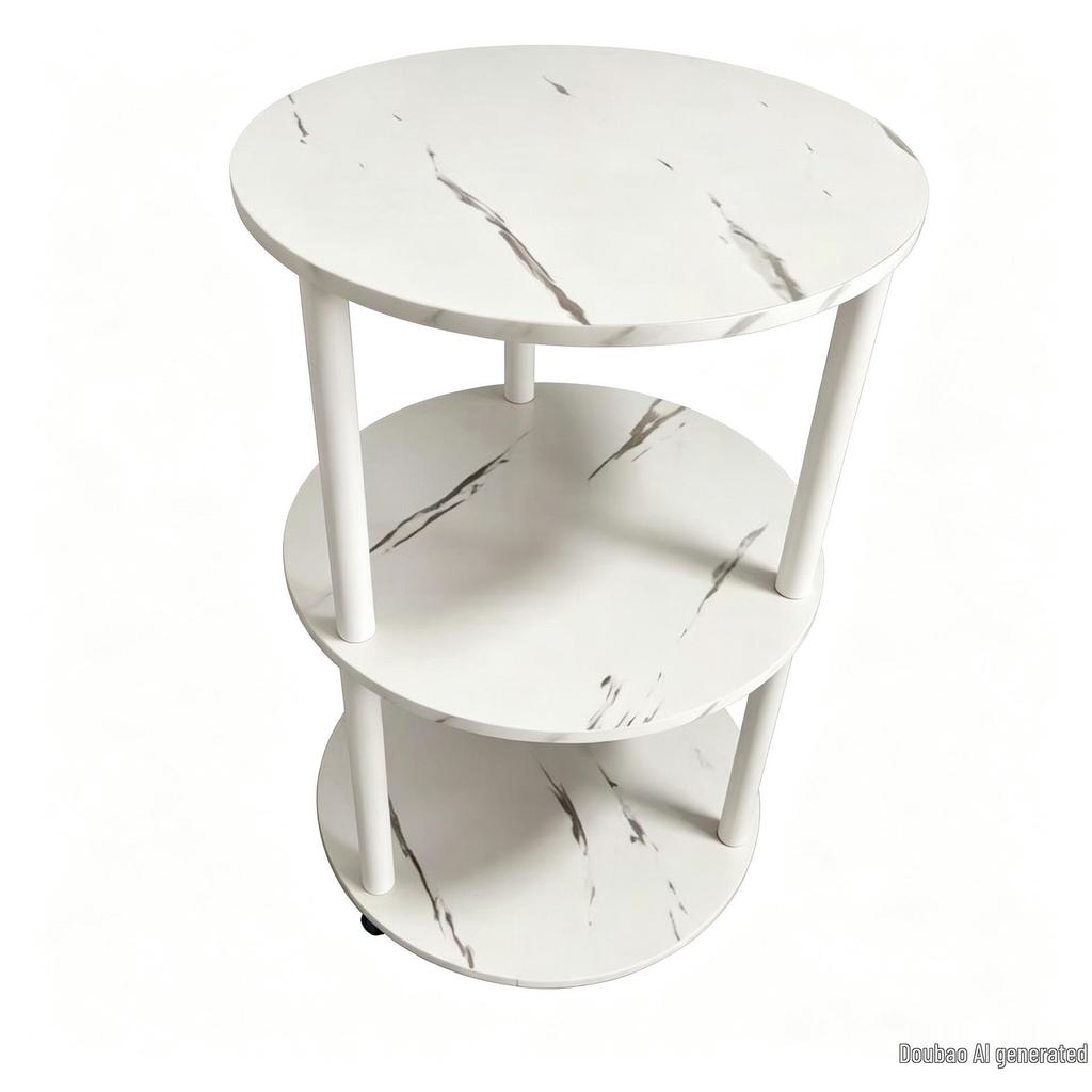 Round Edge Multi-layer Bedside and Living Room Storage Table