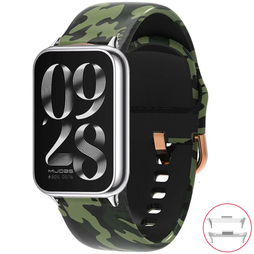Druckarmband für Xiaomi Mi Band 8 9 Pro MiBand 8 Ersatz Silikon Smartwatch-Armband Armband correa Redmi watch 4 5 6 Armband