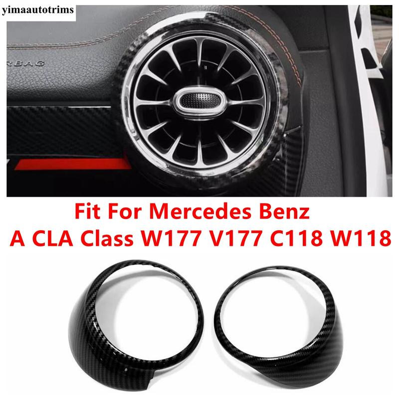 

Car Dashboard Air AC Conditioner Outlet Vent Decoration Frame Ring Cover Trim For Mercedes Benz A CLA Class W177 V177 C118 W118