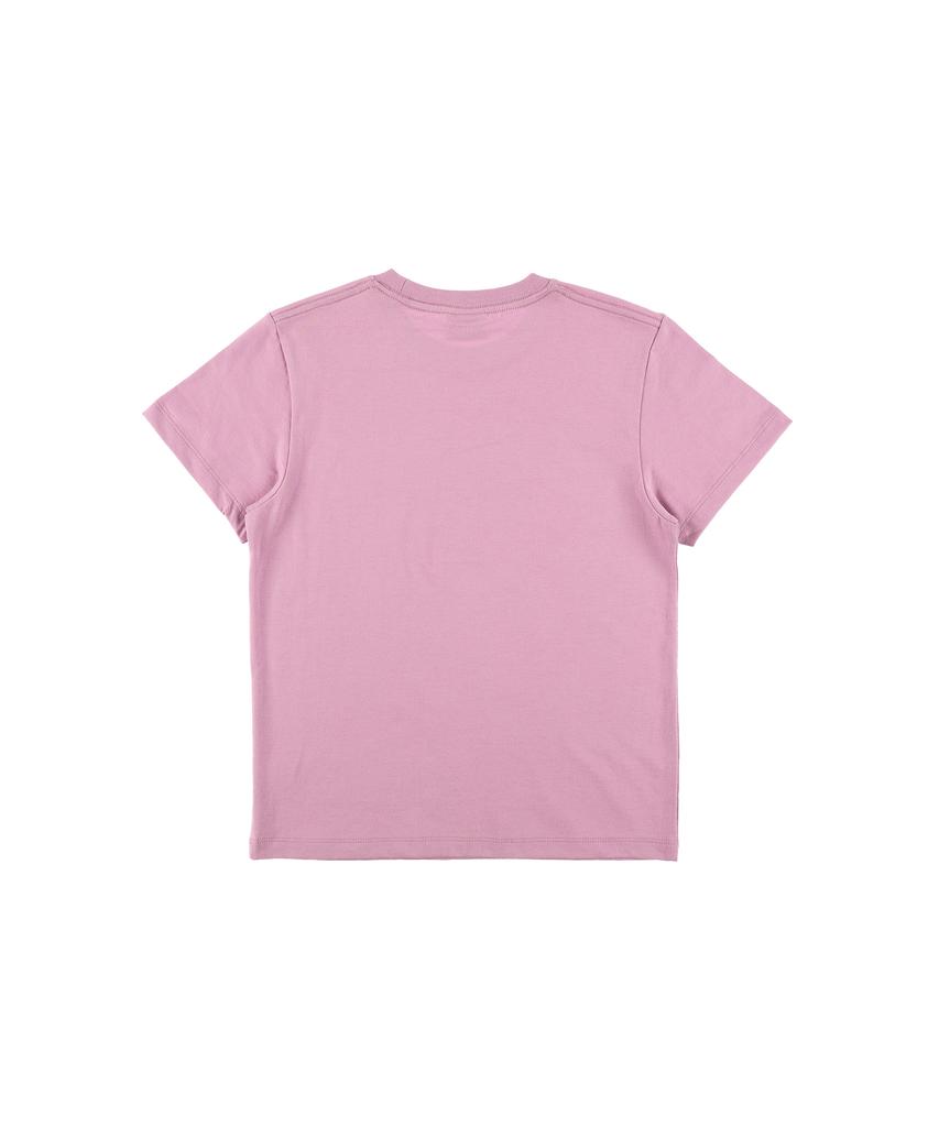 EPISODE UNTITLED Lace Applique Logo Crop Top Lavender