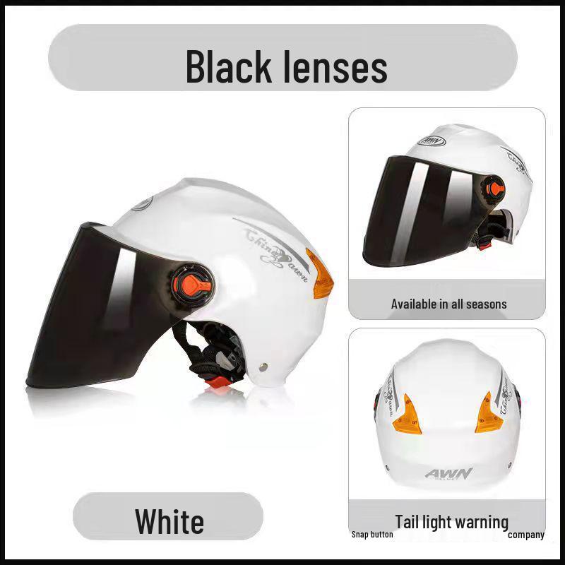 Universal Half-Face Helmet: Windproof, All-Season Riding Gear for Men & Women