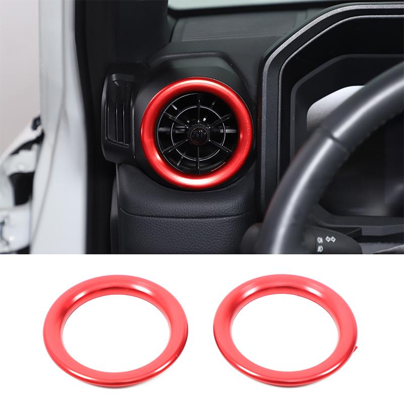 För Toyota Land Cruiser Prado 250 LC250 2024+ Aluminiumlegering Bilsidans luftuttag Körlägesknopp Ring Bilinredning Tillbehör