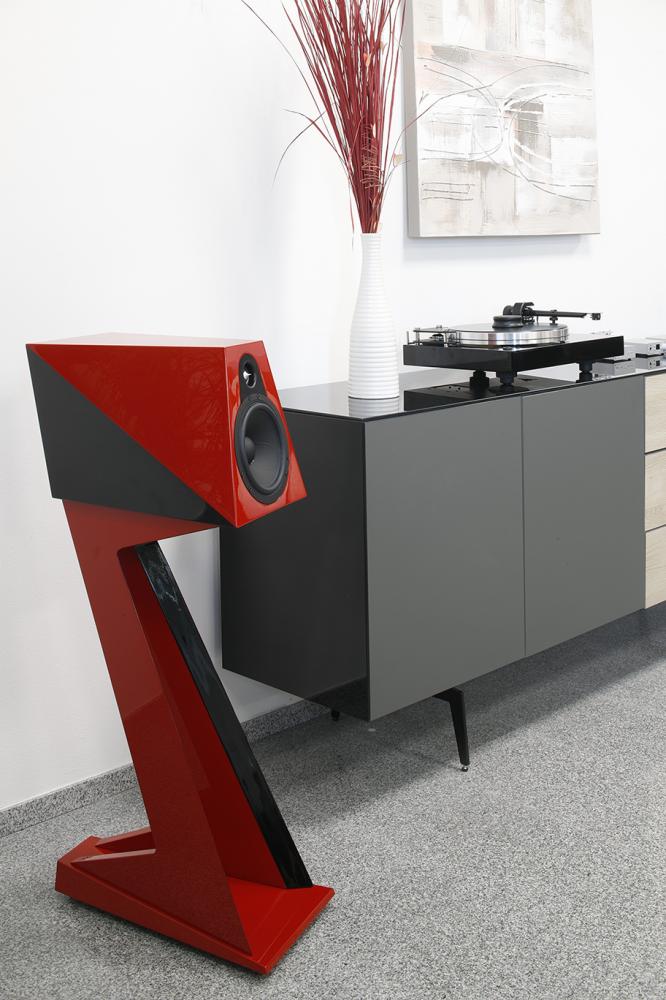 Acoustique Quality PASSION ORCA - zestaw o doskonałej konstrukcji High End, kolor red/black, Acoustique Quality