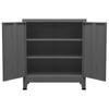 Storage Chest Industrial Style Anthracite 90 x 40 x 100 cm Steel