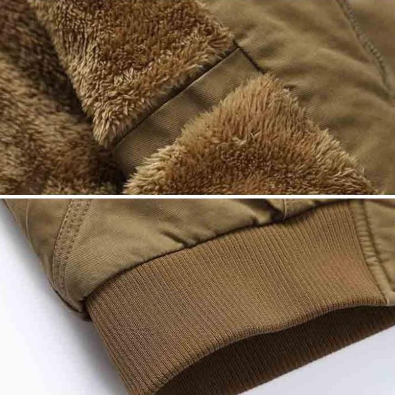 Winter Jacket Men Hooded Slim Parka Cotton-padded Jacket Plus Velvet Thick Warm Coat Parkas Cotton