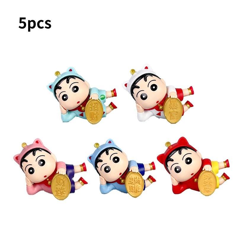

Shin Crayon 5pcs Chan Toy Doll Pvc Model Desktop Decoration Ornament Child Gifts