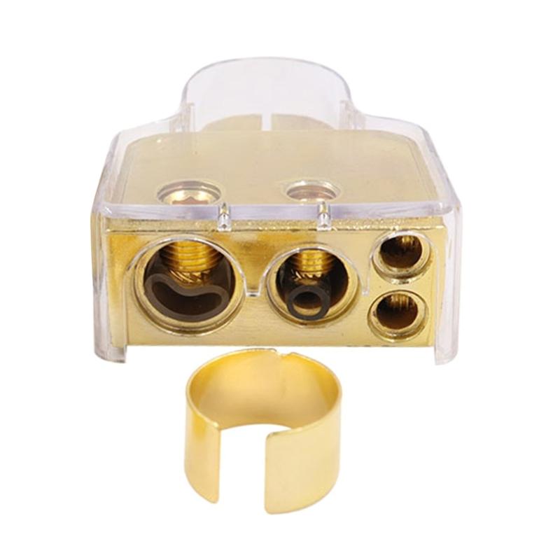 0/4/8/10 Gauge AWG Battery Terminals Connectors with Voltmeter Battery Post Clamp