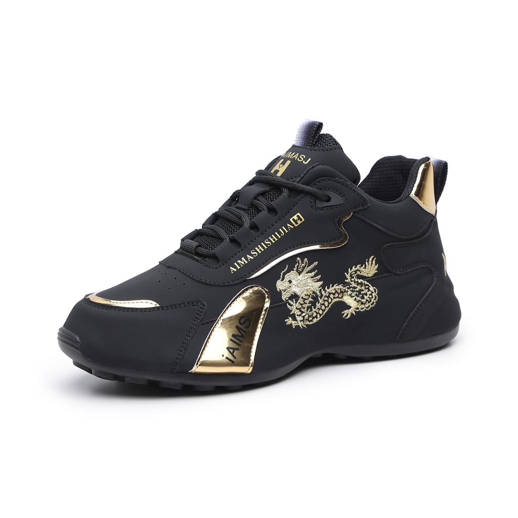 Spring and Autumn Women's Shoes Waterproof Leather Surface Breathable Mesh Surface Embroidered Versatile Women's Shoes