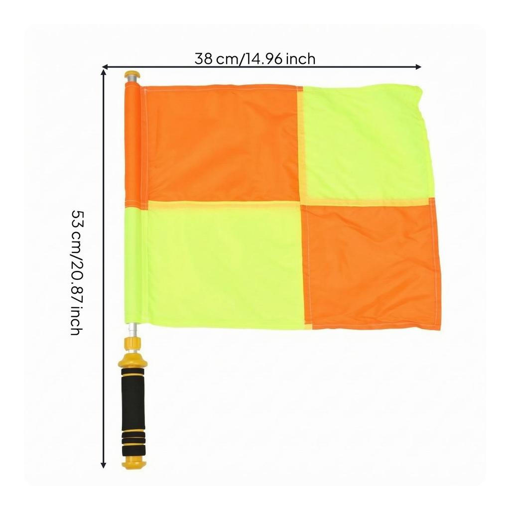 Sideline Referee Flag Sturdy Linesman Flags Long-Lasting for Coaches
