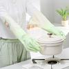 2Pairs Anti Slip Winter Cleaning Gloves Thickened Extended Kitchen Gloves Cartoon Pattern Waterproof Dishwashing Gloves