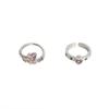 Adjustable Butterfly Zircon Ring, Stainless Steel Cute Rings Jewelry for Women, Comfort Fit Daily Wear Best Friend Gift Idea