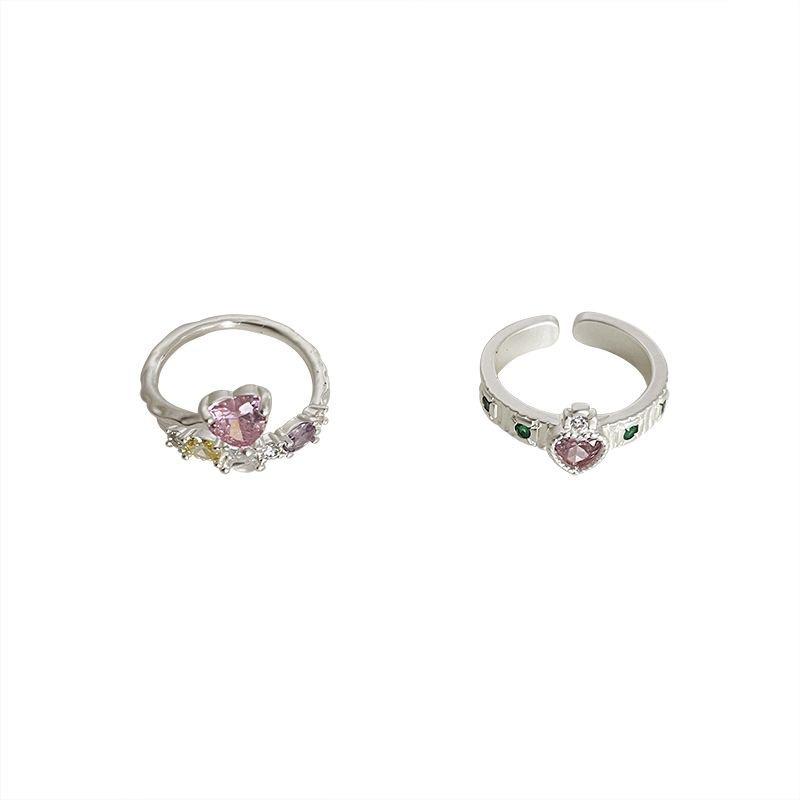 Adjustable Butterfly Zircon Ring, Stainless Steel Cute Rings Jewelry for Women, Comfort Fit Daily Wear Best Friend Gift Idea