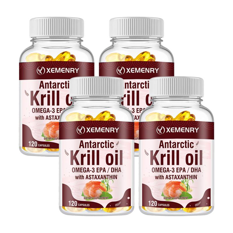 XEMENRY - 2000mg Antarctic Krill Oil Softgels - Heart, Brain, and Joint Health
