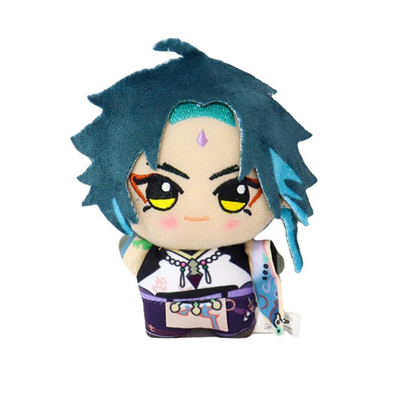 Genshin Impact Xiao Zhong Li Venti Ganyu Tartaglia Diluc Plush Pendant Toy Doll Mini Keychain Backpack Accessorie For Gift