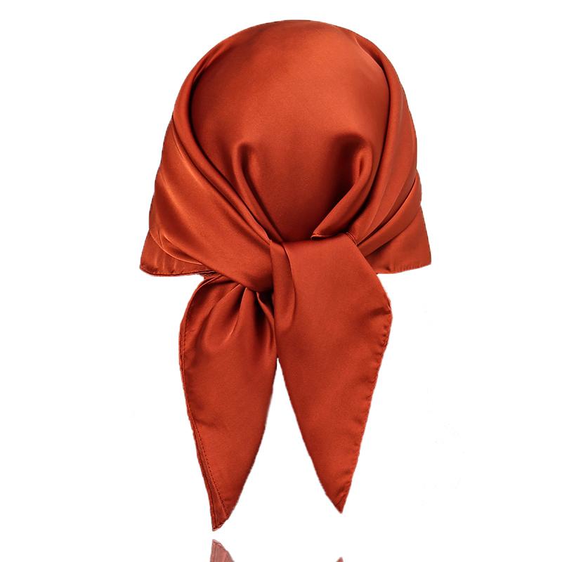 Luxury Silk feeling Scarf Women Satin Solid color Hijab RUNMEI Scarves Muslim Pareo Bandana Female Shawl Wrap Headband Foulard