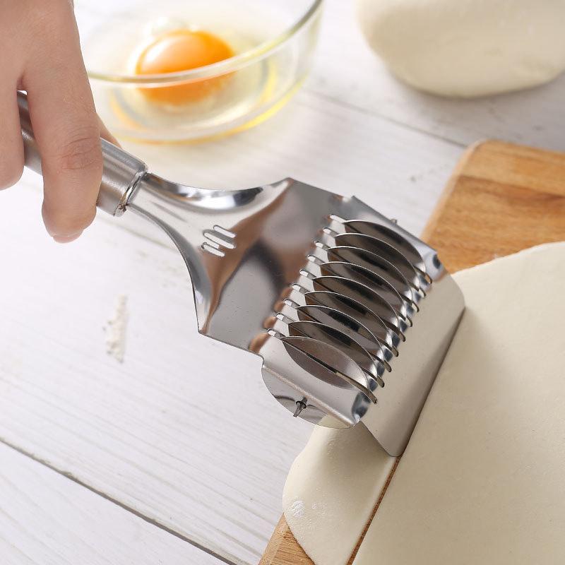 Rustfritt stål manuell spaghettkutter Pastamaskin DIY deignudler Ingefær Hvitløk Rulleknuser Kjøkken Matlaging Gadgets