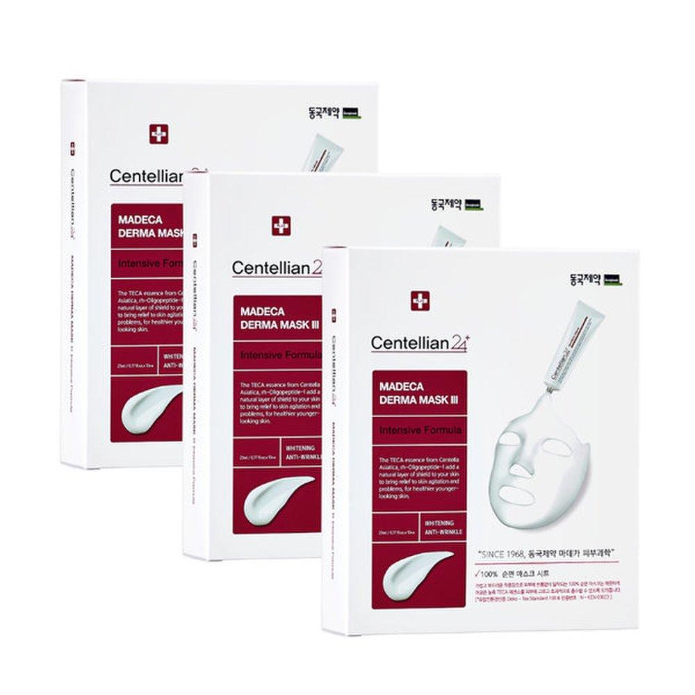 CENTELLIAN24 Madeca Cotton Derma Mask 10 sheets x3 Intensive / Mask Pack Mud Moisture