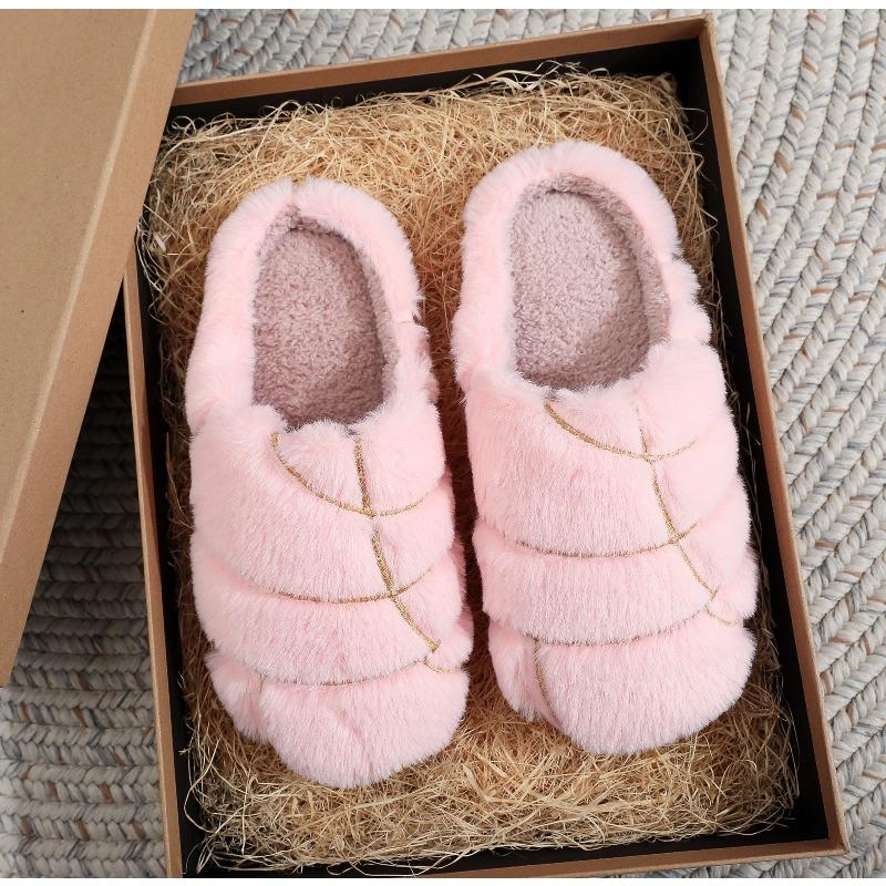 2025 New Christmas Cotton Slippers for Men and Women, Warm and Fashionable Indoor Plush Cotton Slippers for Winter, Couple Style