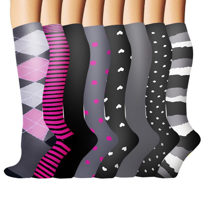 Cross-border Over-the-Knee Compression Yoga & Sport Socks Set