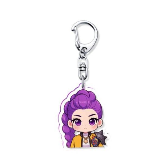 Witch Hunters Keychain Rich Character Modeling Lightweight Portable Key Chain Vibrant Color