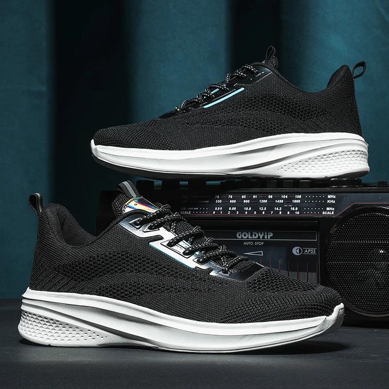 

Летние кроссовки для бега, мужские дышащие повседневные туфли, спортивная обувь на платформе для мужчин с бесплатной доставкой 2024, легкие кроссовки Masculino 39