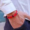 New Minimalist Stainless Steel Bracelet Adjustable Unisex 4mm Nylon Cord Chain Braclet Couple Gift For Lover Leisure Accessories