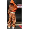 Oversized Y2K Streetwear Hoodie Set With Contrast Camo Print Loose Fit Sweatshirt Straight Leg Pants Teens