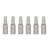 6 Piece Steel Tamper Resistant Bit Set 1/4" Hexagonal Shank Magnetic Screwdriver Bit For Various Applications