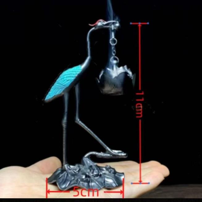 Creative Crane Lotus Hanging Incense Burner - Zen Tea Ceremony Home Decor.