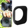 Metal   Lens Hood and   Set Matte Finish Thread Design Black 62mm Lens Hood Protector and  