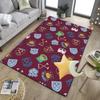 Football Club Emblem Office Rug Chair Mat, Game Carpet, Suitable for Front Door, Bedroom, Living Room, Desk, Holiday Gift