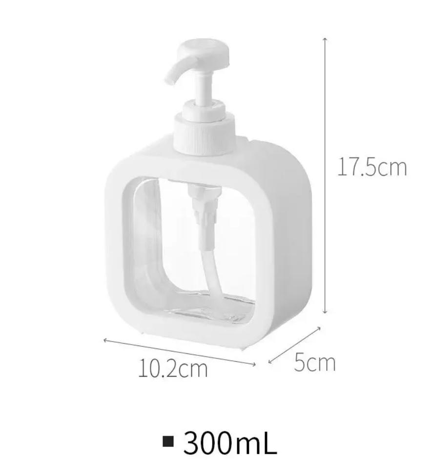

1pc Large Capacity Refillable Empty Bottle Multi-Purpose Dispenser for Laundry Detergent Shower Gel Household Liquids Leak-Proof