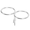 Double Ring Cup Drink Holder Stainless Steel Beverage Bottle Storage Rack for Marine Yachts Boats RV