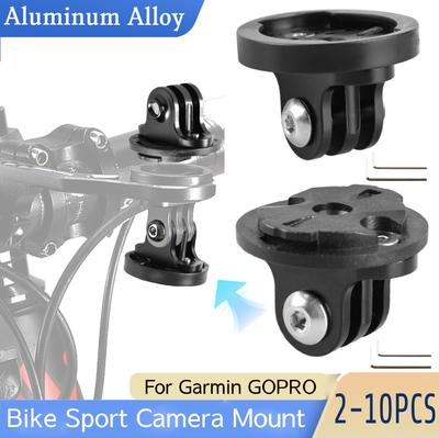 2-10 Piezas Soporte de Cámara Deportiva para Bicicleta Para Garmin GOPRO Con Llave Inglesa Aleación de Aluminio Soporte Delantero para Luz de Ciclismo Adaptador de Soporte para Bicicleta