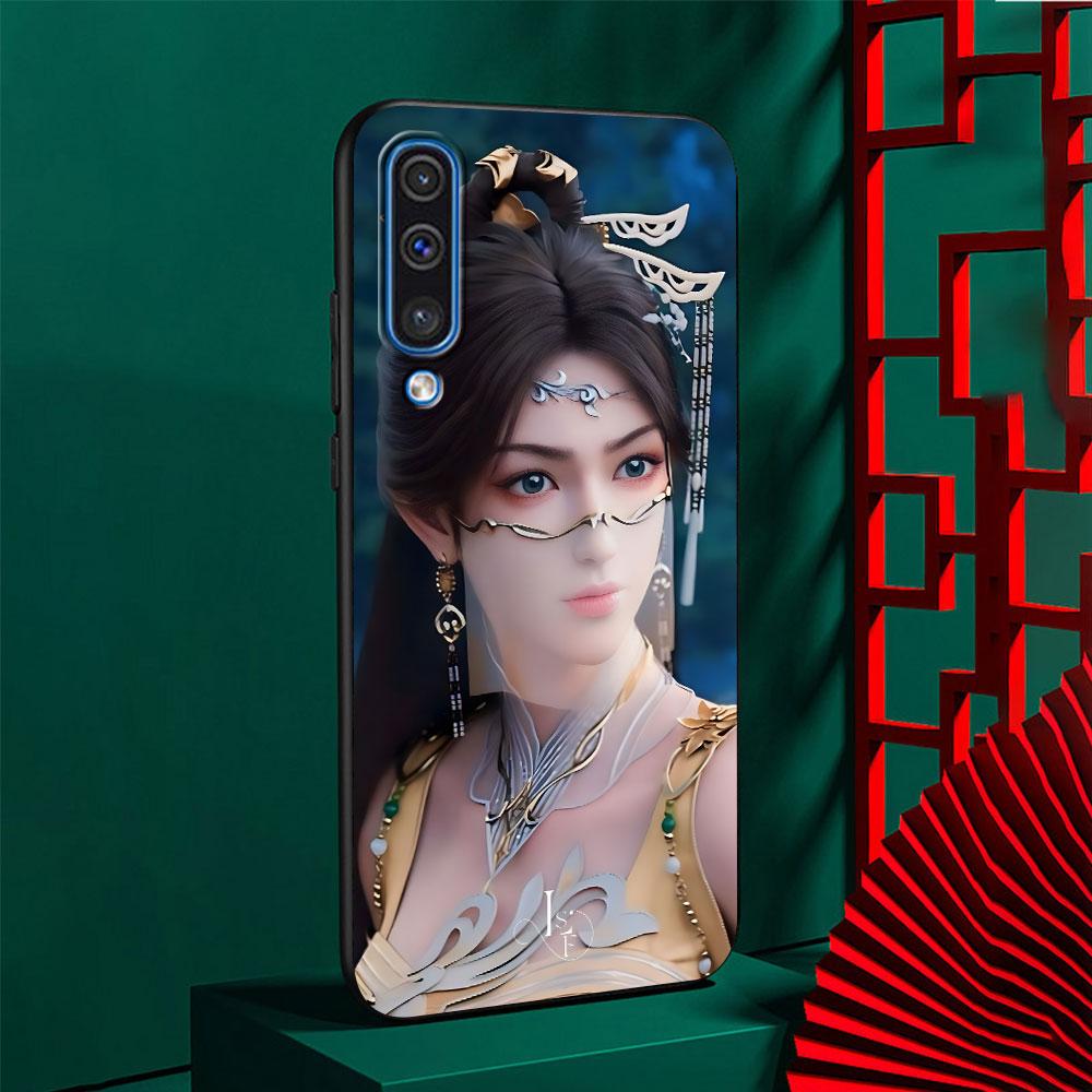 Anime Jade Dynasty Case for Samsung Galaxy A03 A04s A20 A30 A20e A70 A70s A50 A40 A30s A50s A20s A10s A10 TPU Black Phone Cover