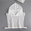 Gauzy Fake Lace Floral Collar With Cap Detachable False Collar Vest Mesh Base Layer Top  Winter