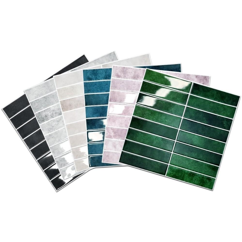 Self-adhesive Backsplash Wall Decals Waterproof Peel and Stick Wallpapers  for Kitchen Bathroom