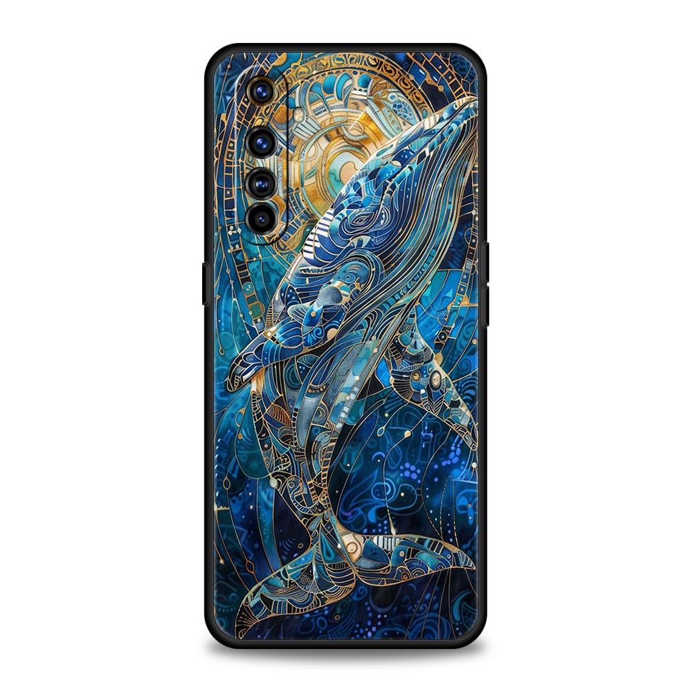 Blue Ocean Fish Case For Realme C67 C63 C55 C53 C35 C25 C21 GT 2 3 5 6 10 11 12 13 Pro Plus 5G Soft TPU Phone Cover Fundas Bags