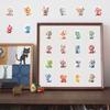 63pcs Scrapbooking Lantern Stickers Traditional Art Graffiti Decals Dragon Year Stickers